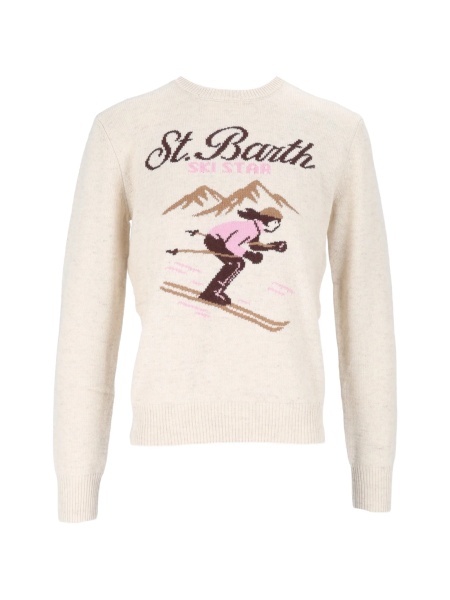 Pulover tricotat Mc2 Saint Barth neutru
