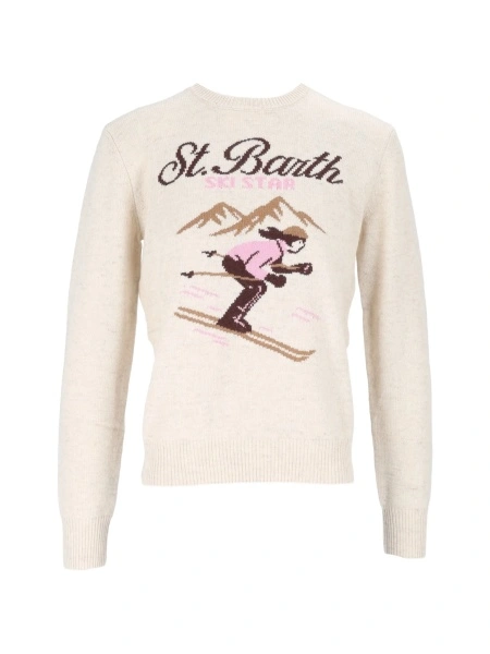Pulover tricotat Mc2 Saint Barth neutru