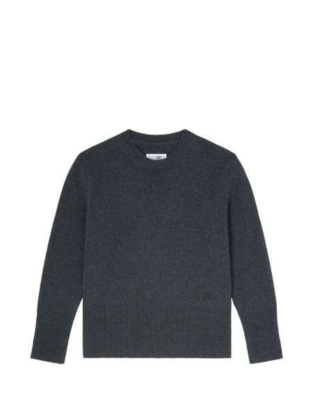 Pulover tricotat MM6 Maison Margiela gri