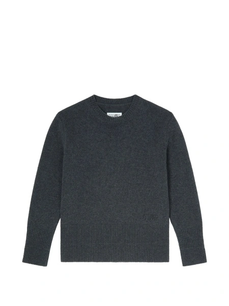 Pulover tricotat MM6 Maison Margiela gri