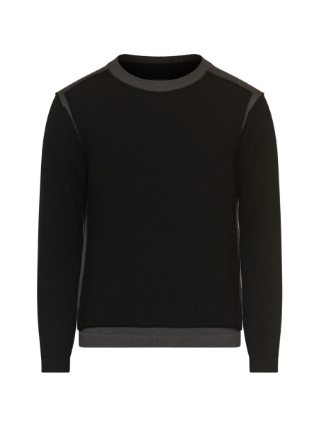 Pulover tricotat MM6 Maison Margiela negru