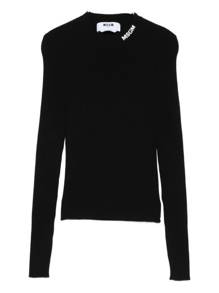 Pulover tricotat MSGM negru