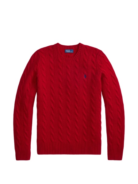 Pulover tricotat Ralph Lauren rosu