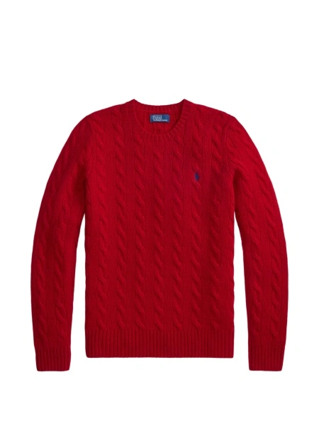 Pulover tricotat Ralph Lauren rosu