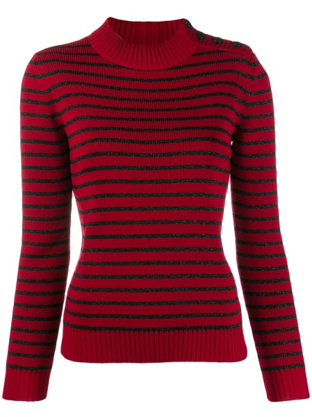 Pulover tricotat Saint Laurent rosu