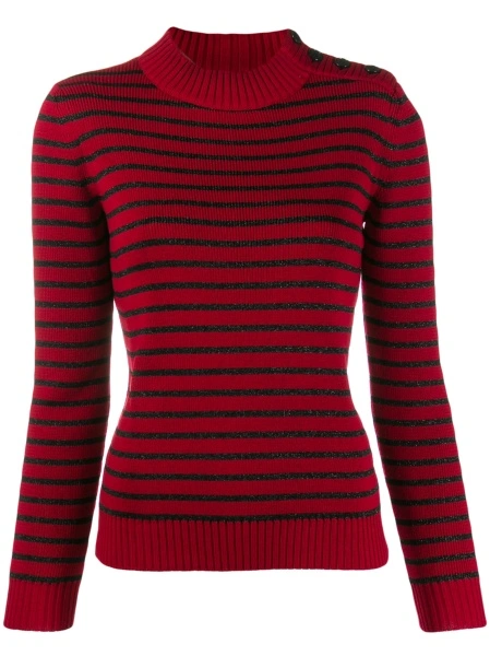 Pulover tricotat Saint Laurent rosu