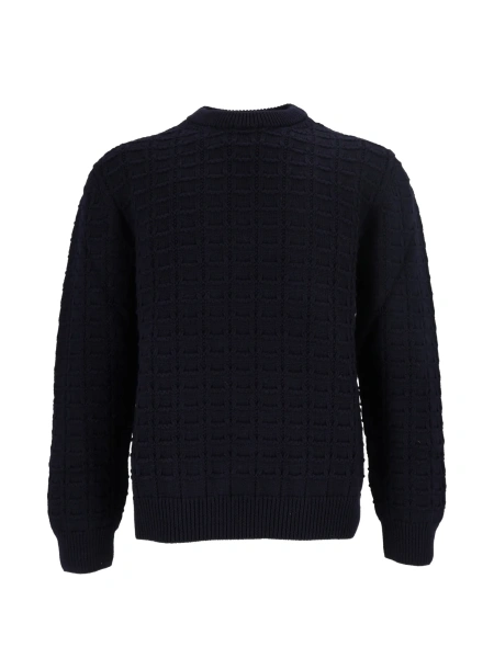 Pulover tricotat SETTE FILI CASHMERE albastru