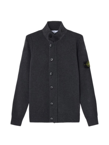 Pulover tricotat Stone Island gri