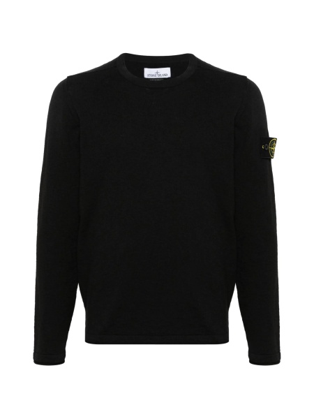 Pulover tricotat Stone Island negru