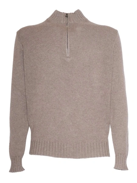 Pulover WOOL AND CASHMERE ZIPPED SWEATER