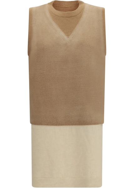 Pulovere Double-layer wool Knit Vest