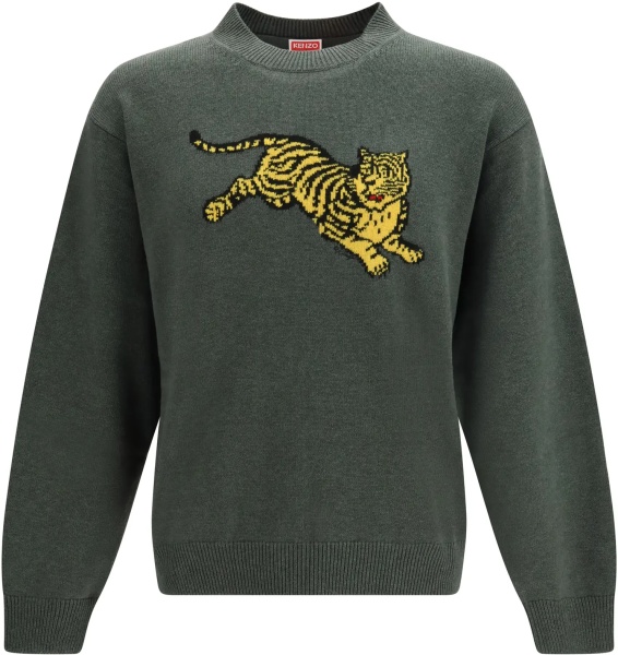 Pulovere Kenzo Jumping Tiger cotton Sweatshirt
