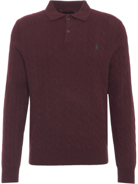 Pulovere Polo sweater with logo embroidery