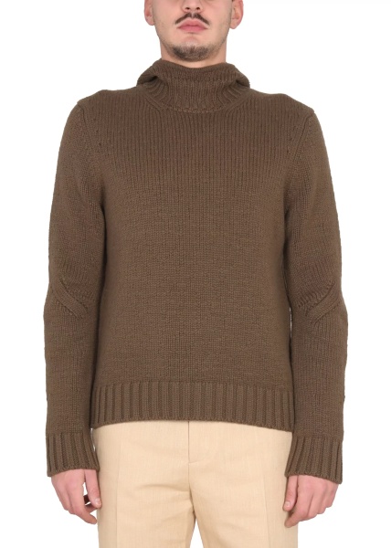 Pulovere Textured Jersey With Hood