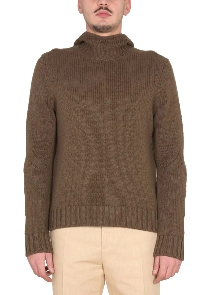 Pulovere Textured Jersey With Hood