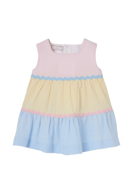 Rochie casual Paz Rodriguez galbena din acrilic si polyester