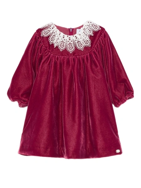 Rochie de eveniment Tartine et Chocolat rosie din polyester si bumbac