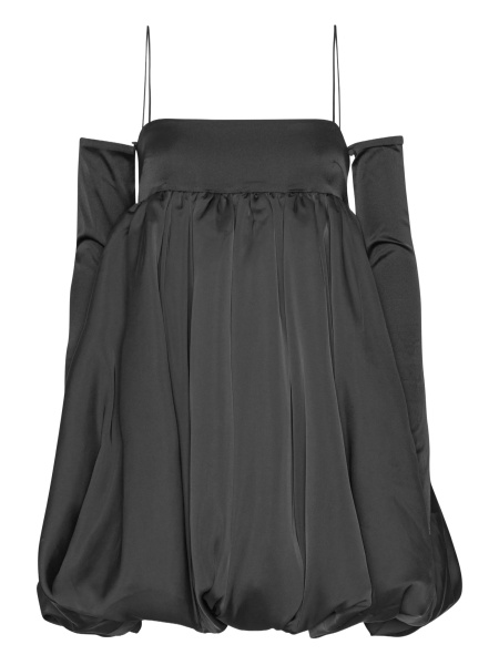 Rochie de ocazie ROTATE Birger Christensen neagra din poliester reciclat
