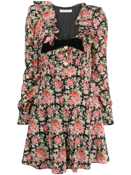 Rochie de zi Alessandra Rich neagra din matase