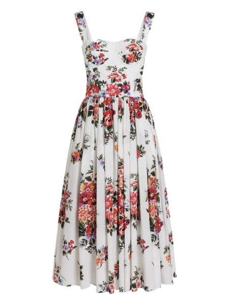 Rochie de zi Dolce & Gabbana alba din bumbac