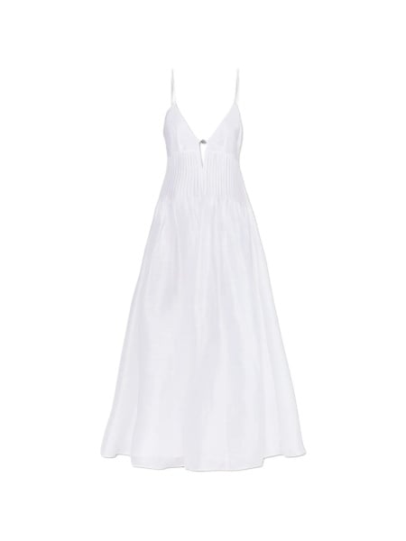 Rochie de zi Tory Burch alba din in