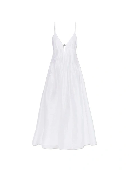 Rochie de zi Tory Burch alba din in