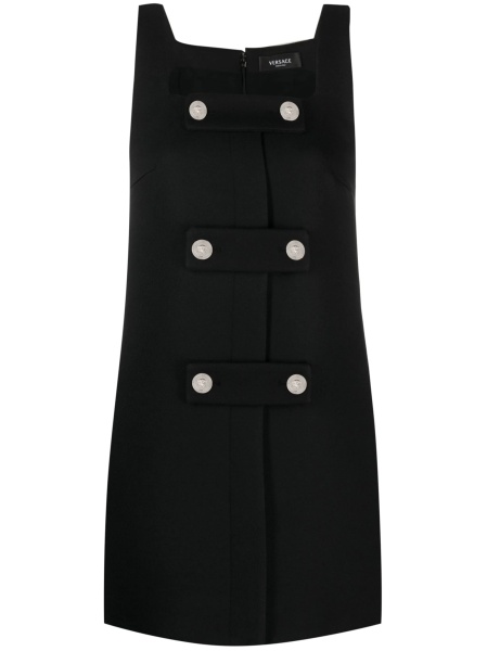 Rochie de zi Versace neagra din polyester
