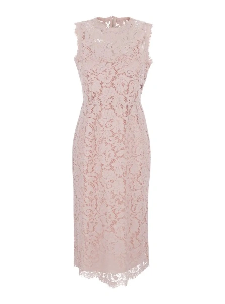 Rochie Dolce & Gabbana roz din bumbac