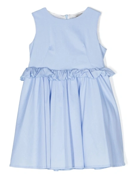 Rochie eleganta SIMONETTA albastra din elastan si poliamida