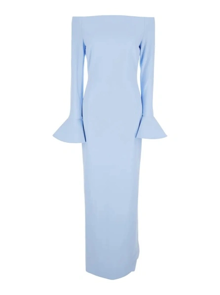 Rochie lunga SOLACE LONDON albastra 'Anica'