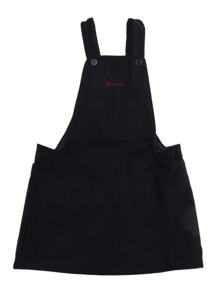 Rochie Marni albastra din lana si poliamida