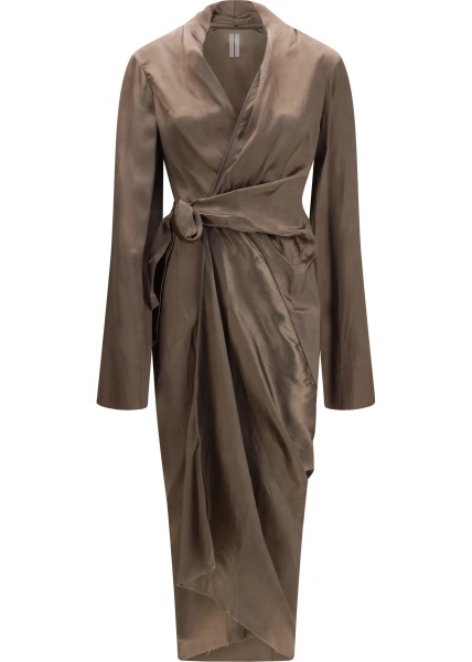 Rochii Asymmetric Wrap Dress with knot fastening