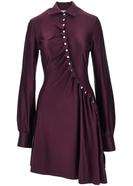 Rochii Draped jersey mini dress