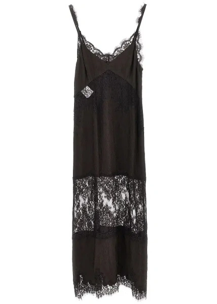 Rochii Jacquard fabric and lace slipdress