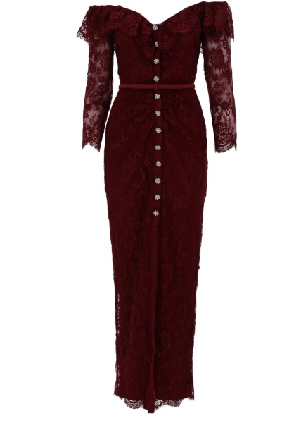 Rochii Lace Dress With Jewel Buttons