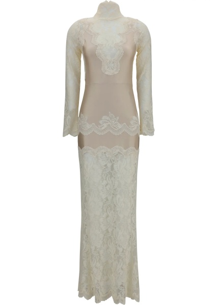 Rochii Long lace and jersey Dress