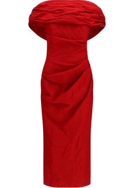 Rochii Off-shoulder draped midi Dress