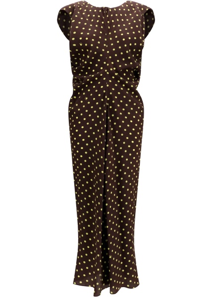 Rochii Printed polka dot crepe Dress