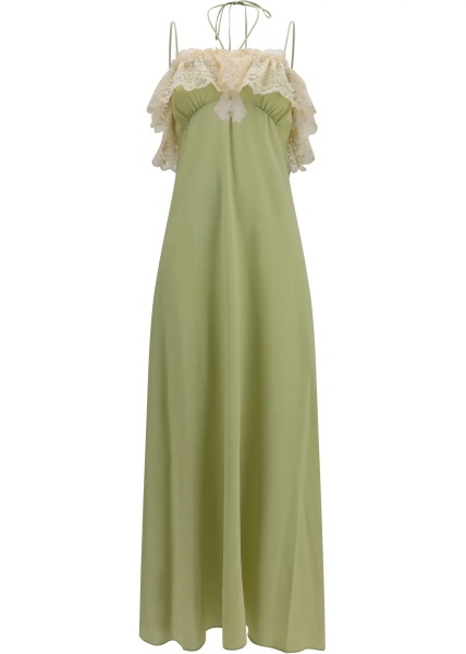 Rochii Silk Dress with lace details