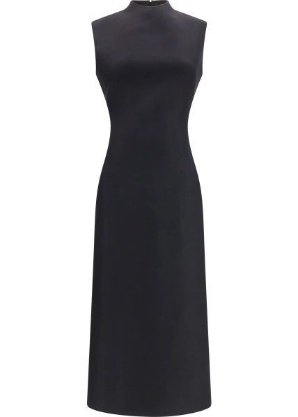 Rochii Sleeveless virgin wool midi Dress