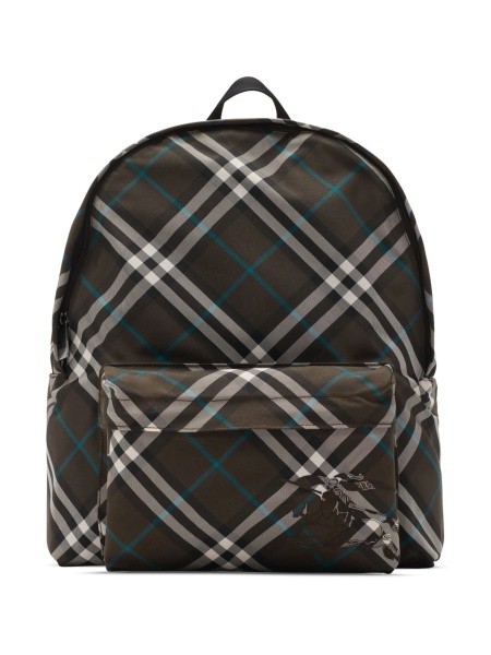 Rucsac Blauer vintage check verde din polyester si poliuretan