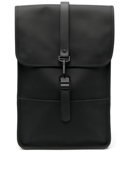 Rucsac Rains negru din polyester si poliuretan