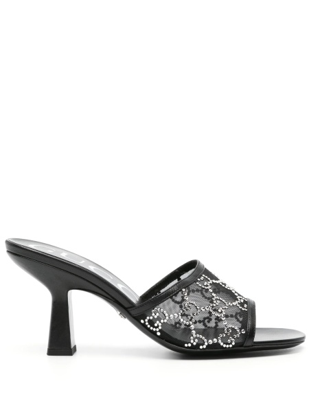 Saboti Gucci negri din material textil