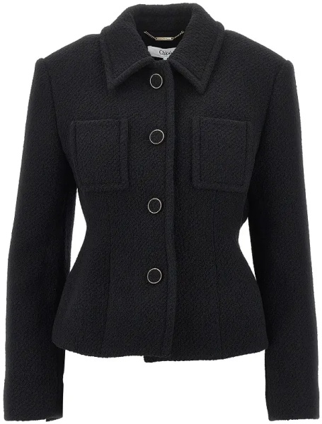 Sacou Bouclé wool Slim Fit jacket