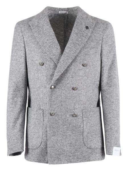 Sacou elegant BRERAS MILANO gri din lana si polyester