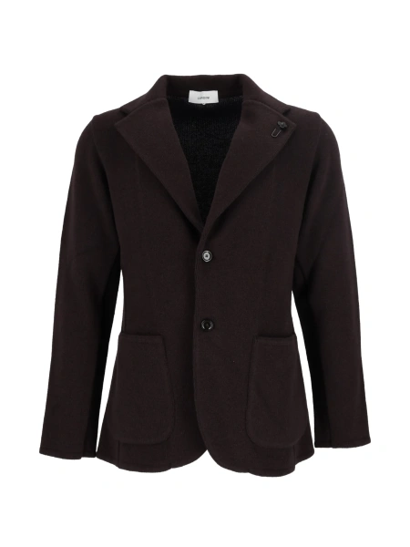 Sacou Lardini maro din casmir si lana