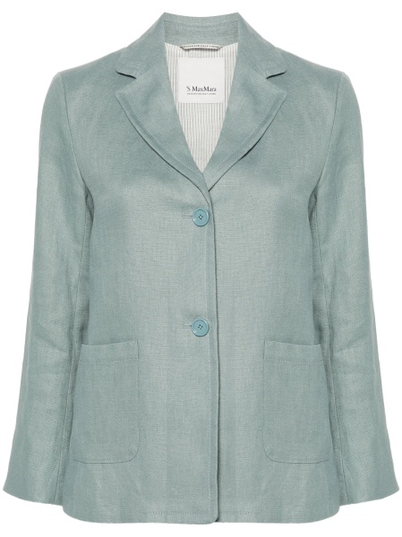 Sacou Max Mara albastru din in