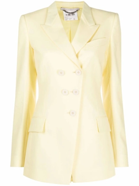 Sacou Stella McCartney galben din bumbac