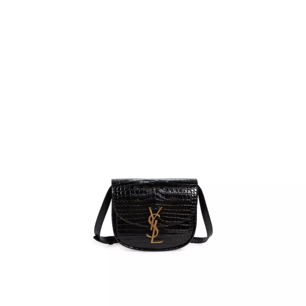 Saint Laurent Kaia Croco Shoulder Bag