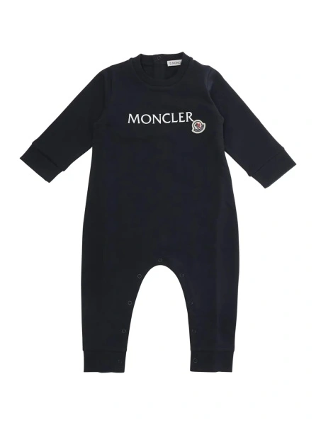Salopeta Moncler albastra din bumbac